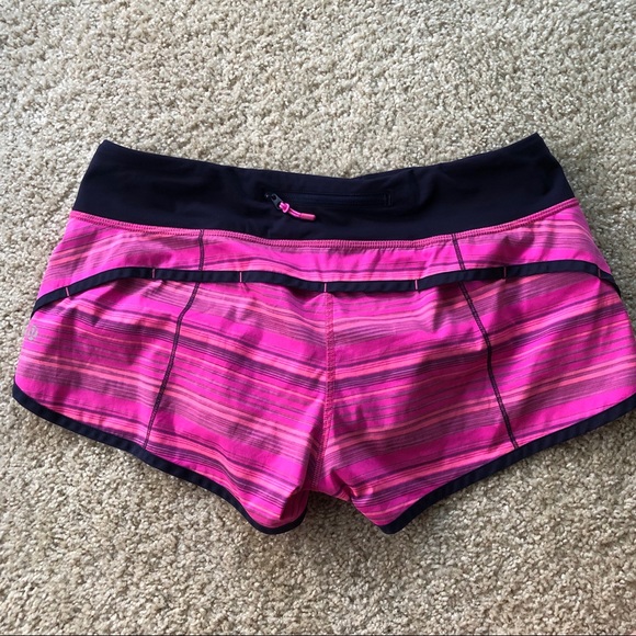 Lululemon Speed Short Pow Pink Elevation Stripe 8 - Picture 3 of 6